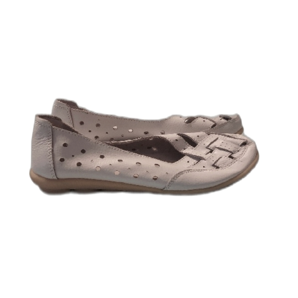 White Mocassins Size 38